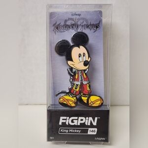 FiGPiN Disney Kingdom Hearts King Mickey Mouse Collectible Pin 146